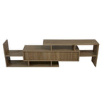 Surrey 60.2 2 Pc 1-Drawer Floating TV Stand Media Console with Open Shelves