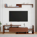Surrey 60.2 2 Pc 1-Drawer Floating TV Stand Media Console with Open Shelves