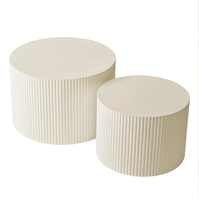 Wave Stripe Nesting Coffee Table Set