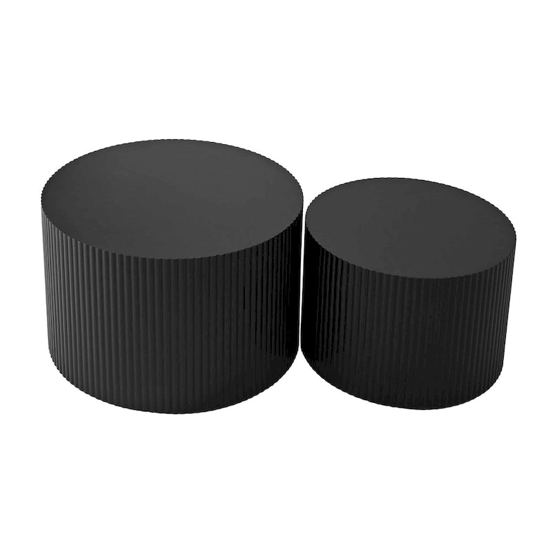 Wave Stripe Nesting Coffee Table Set
