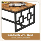 Mieres Industrial Style 3-Piece Coffee Table Set for Living Room
