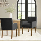 Linen Upholstered Armchair(Set of 2)
