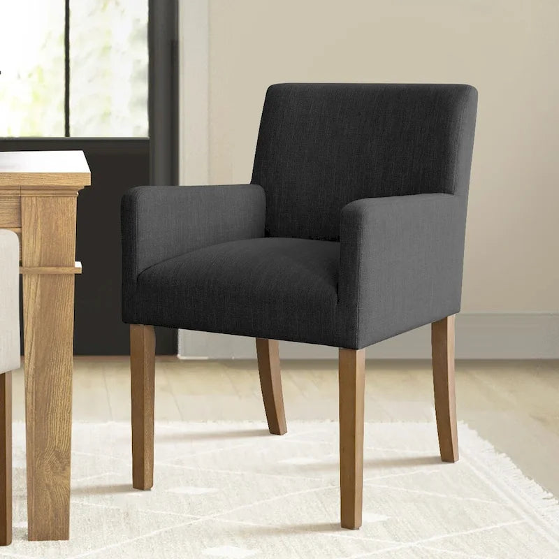 Linen Upholstered Armchair(Set of 2)
