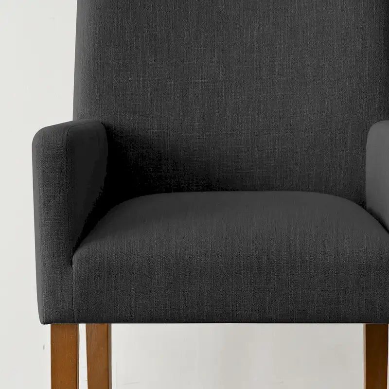 Linen Upholstered Armchair(Set of 2)