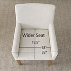 Linen Upholstered Armchair(Set of 2)