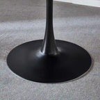 42.1 Tulip Dining Table With Round Table Top and Pedestal for 4-6 People