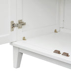 Sideboard with 4 Door Large Storage Buffet with Adjustable Shelves
