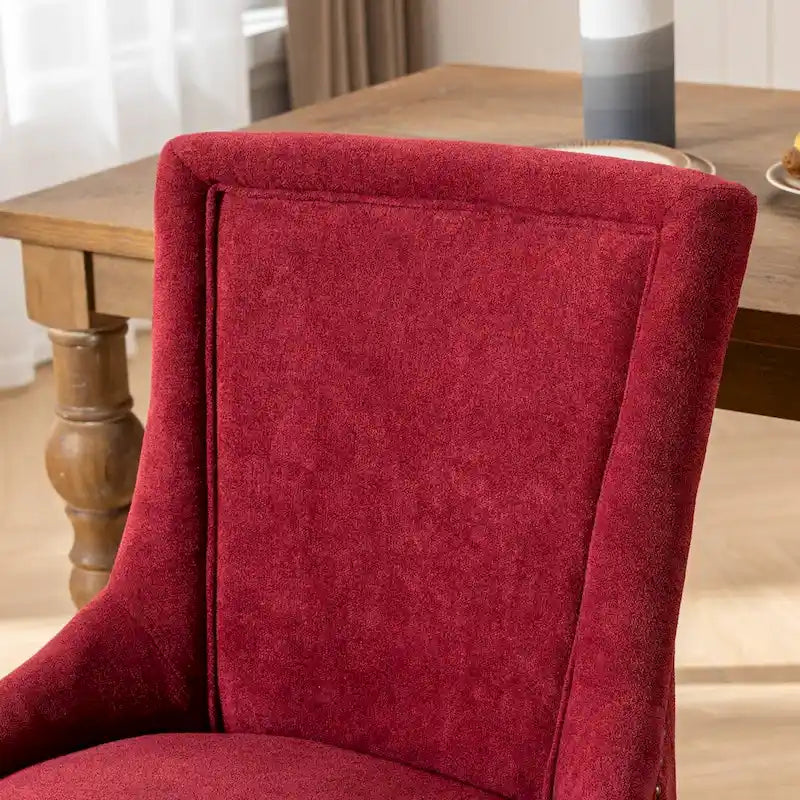 Traditional Tufted Ultra Upholstered Wingback Dining Chair Set of 4
