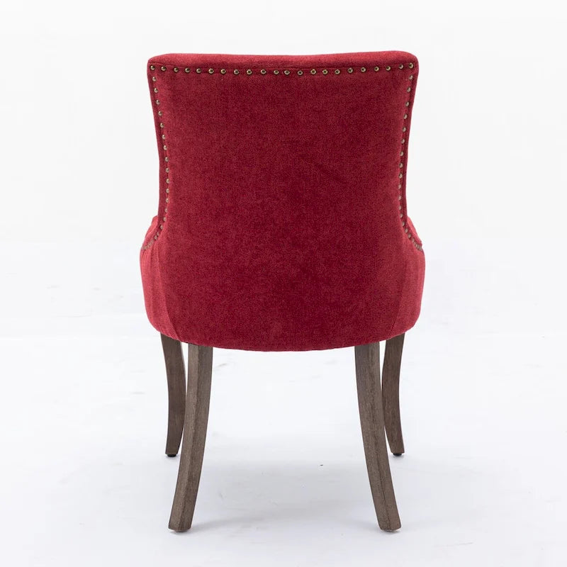 Traditional Tufted Ultra Upholstered Wingback Dining Chair Set of 4