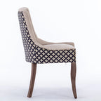 Traditional Tufted Ultra Upholstered Wingback Dining Chair Set of 4