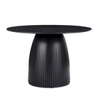 Round Dining Table Kitchen Table Small Space Dining Table MDF for 4-6 People - D 47.24 x H 49.63
