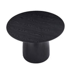 Round Dining Table Kitchen Table Small Space Dining Table MDF for 4-6 People - D 47.24 x H 49.63
