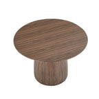 Round Dining Table Kitchen Table Small Space Dining Table MDF for 4-6 People - D 47.24 x H 49.63