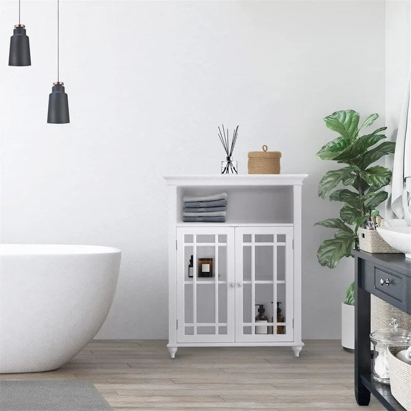 Floor Cabinet with 1 Adjustable Shelf 3 - 12D x 26.5W x 34H