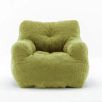 Mieres Faux Fur Fabric Bean Bag Chair, Floor Sofa For Living Room, Bedroom Lazy Sofa