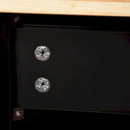 Mobile Kitchen Island & Kitchen Cart,With Extendable Rubber Wood Top and 3 Drawers - 53.93(L) x 17(W) x 36.22(H