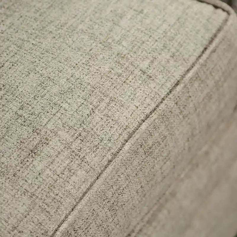Chetbert Transitional Cream Fabric Upholstered 2-Piece Sofa Set