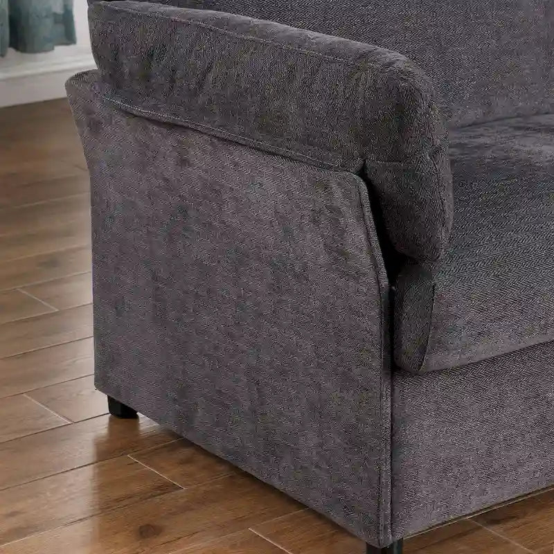 Modern Chenille Loveseat Sofa Couch