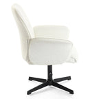 HomyLin Upholstered Accent Chair Swivel Side Chair with Armrest