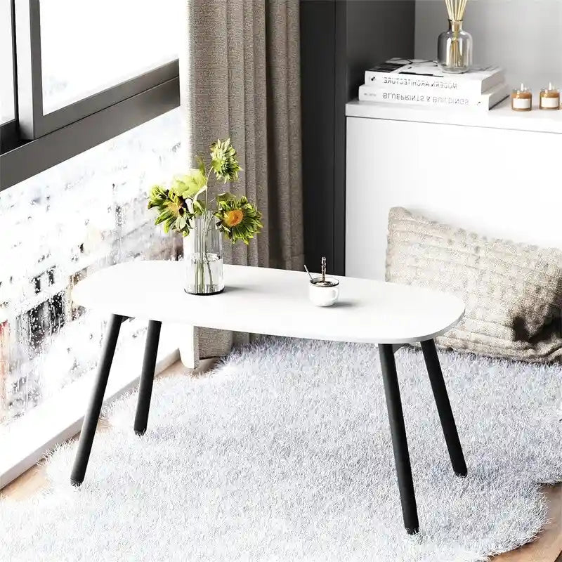Folding Coffee Table Rustic Farmhouse Coffee Tables - 31.5D x 15.7W x 17.7H