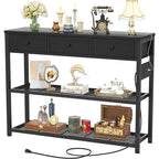47 Entryway Table with Outlets and USB Ports - 11.8D x 47.2W x 31.8H