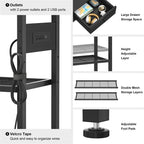 47 Entryway Table with Outlets and USB Ports - 11.8D x 47.2W x 31.8H