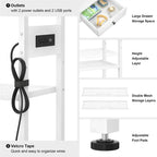 47 Entryway Table with Outlets and USB Ports - 11.8D x 47.2W x 31.8H