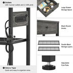 47 Entryway Table with Outlets and USB Ports - 11.8D x 47.2W x 31.8H
