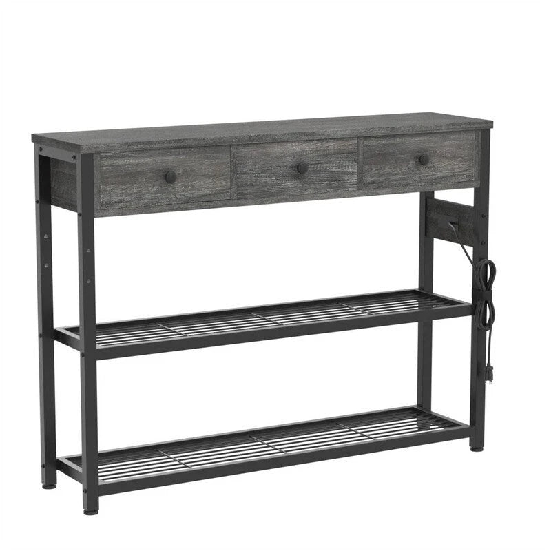 47 Entryway Table with Outlets and USB Ports - 11.8D x 47.2W x 31.8H