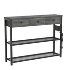 47 Entryway Table with Outlets and USB Ports - 11.8D x 47.2W x 31.8H