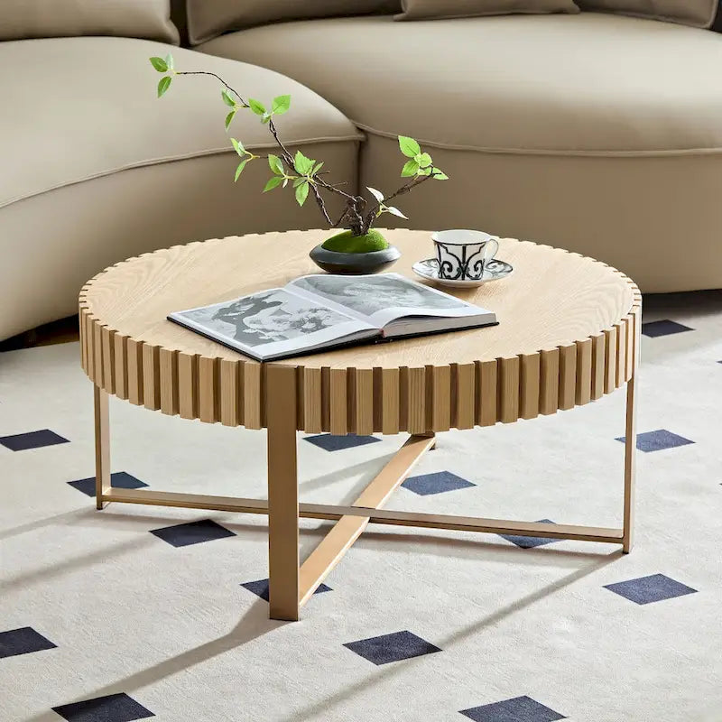 Round Coffee Table for Living Room