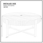 Round Coffee Table for Living Room