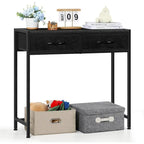 33.5 Modern Narrow Console Table with Drawers