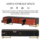 TV Stand for 65+ Inch TV, TV Media Console Table, Modern TV Stand with Storage, TV Console Cabinet Furniture for Living Room