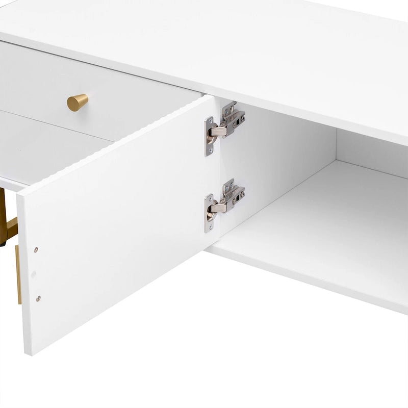 TV Stand for 65+ Inch TV, TV Media Console Table, Modern TV Stand with Storage, TV Console Cabinet Furniture for Living Room