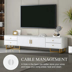 TV Stand for 65+ Inch TV, TV Media Console Table, Modern TV Stand with Storage, TV Console Cabinet Furniture for Living Room