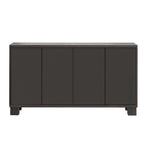 Wood Traditional Style Sideboard with Adjustable Shelves