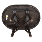 Farmhouse Extendable Adjustable Round/Oval Table, Player Poker Table, Dining Table, Kitchen Table