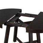 Farmhouse Extendable Adjustable Round/Oval Table, Player Poker Table, Dining Table, Kitchen Table