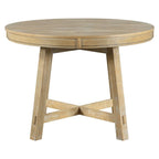 Farmhouse Extendable Adjustable Round/Oval Table, Player Poker Table, Dining Table, Kitchen Table
