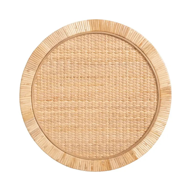 Kate and Laurel Rafina Rattan Side Table - 16x16x24