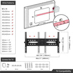 Yaheetech Rolling TV Cart Stand for 32 to 75 Inch LCD Flat Panels