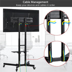 Yaheetech Rolling TV Cart Stand for 32 to 75 Inch LCD Flat Panels