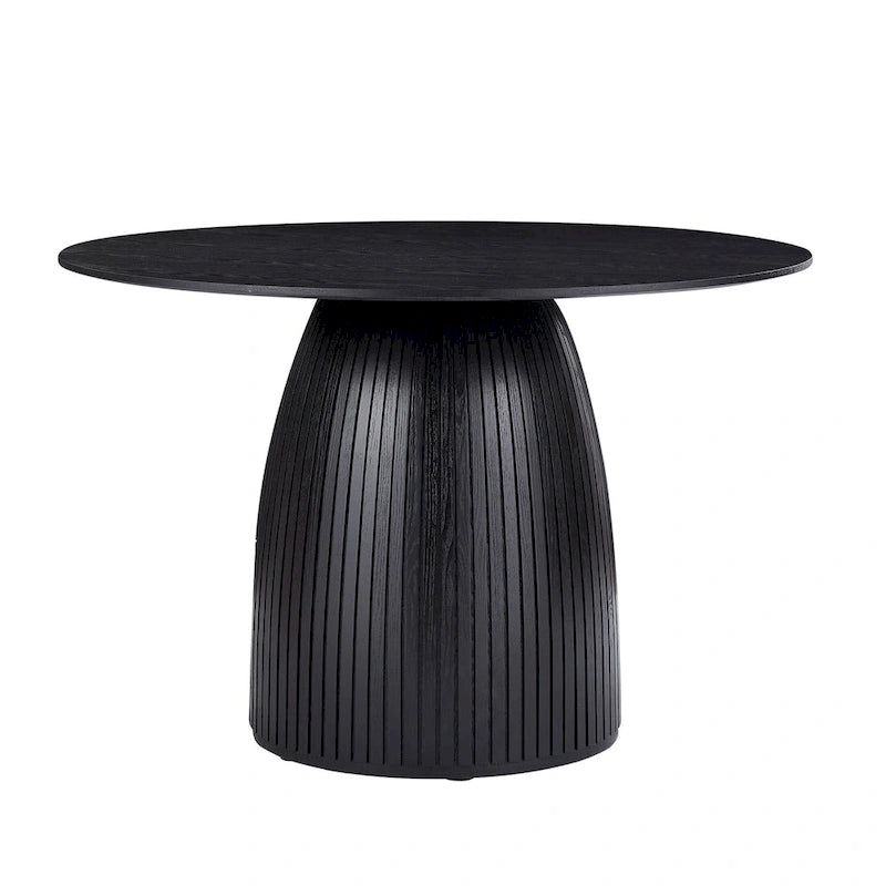 Round Dining Table Modern Wood Kitchen Table