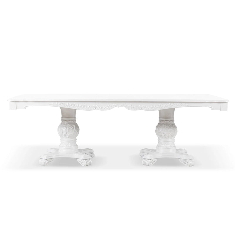 Eugene Traditional Solid Wood 7-Piece Expandable Dining Table Set