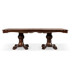 Eugene Traditional Solid Wood 7-Piece Expandable Dining Table Set