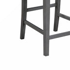 Graham 36 3-Piece Finish Small Space Counter Height Dining Table with Shelves and 2 Chairs