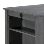 Graham 36 3-Piece Finish Small Space Counter Height Dining Table with Shelves and 2 Chairs