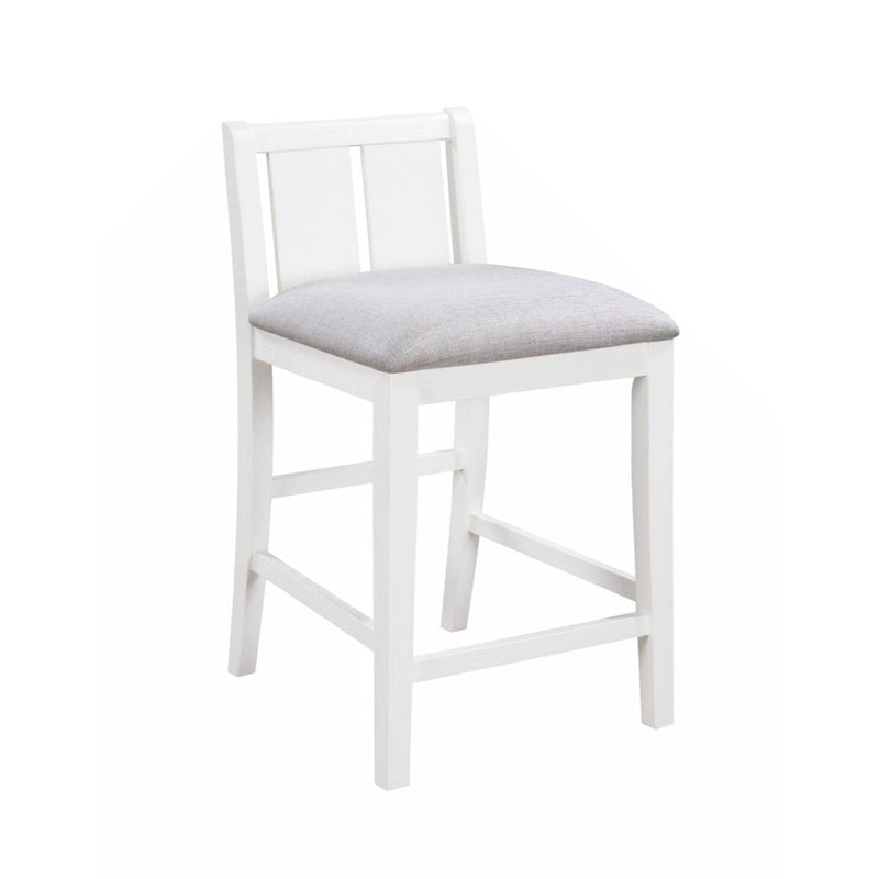 Graham 36 3-Piece Finish Small Space Counter Height Dining Table with Shelves and 2 Chairs