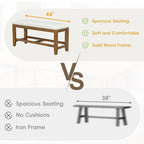 Farmhouse 6 PCS Extending Dining Table Set for 6 with Shelf Base